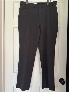 Rafaella curvy Women’s Classic Dress Pants - Dark Gray, size 14, 30 inch inseam